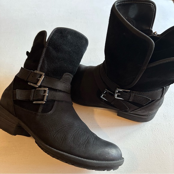 Blondo Tula Waterproof Boot Black Suede Nubuck Leather Size 9 - Picture 6 of 16